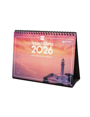 Calendario Sobremesa 2026 Atardeceres Magicos