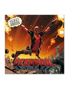 Calendario Anual 2026 Erik Pared 295 X 295 Mm Marvel Deadpool