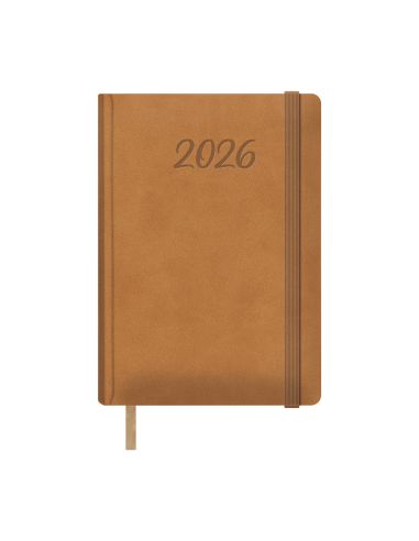 Dohe  Agenda Samba  Día Página  15 X 21 Cm.  Color Cámel