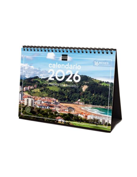 Calendario Sobremesa 2026 Pueblos Encanto