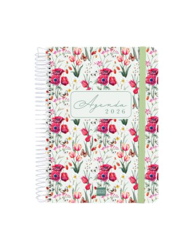 Agenda Finocam Cloe E10 - 155X212 Mm Dia Pagina 2026 Verde