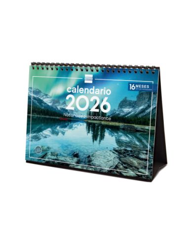 Calendario Sobremesa 2026 Naturaleza