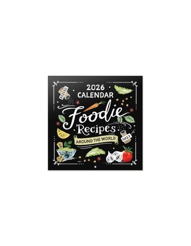 Calendario Anual 2026 Erik Pared 295 X 295 Mm Recetas Foodies