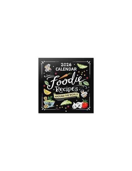 Calendario Anual 2026 Erik Pared 295 X 295 Mm Recetas Foodies