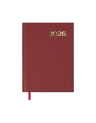 Agenda Sintex 2026 Día Página 14 X 20 Cm Burdeos Fsc Mix