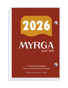 Taco Calendario Myrga Sobremesa Nº 2 2026