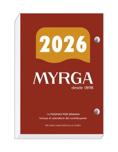 Taco Calendario Myrga Sobremesa Nº 2 2026