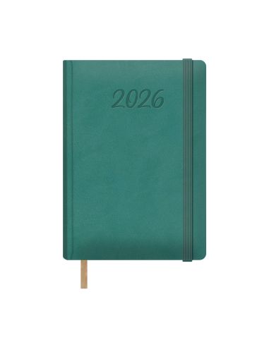 Dohe  Agenda Samba  Día Página  15 X 21 Cm.  Color Verde