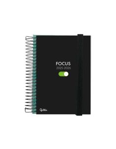 Agenda Escolar Liderpapel 25-26 Espiral Personalizable Semana Vista A5 Bilingüe Papel Fsc 70 Gr