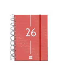 Agenda Espiral Year 1Dp 2026 Rojo