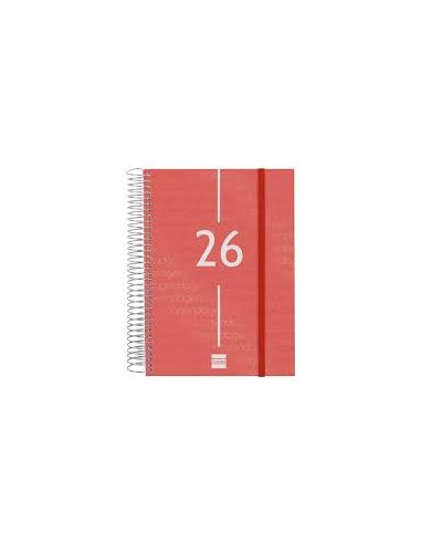 Agenda Espiral Year 1Dp 2026 Rojo