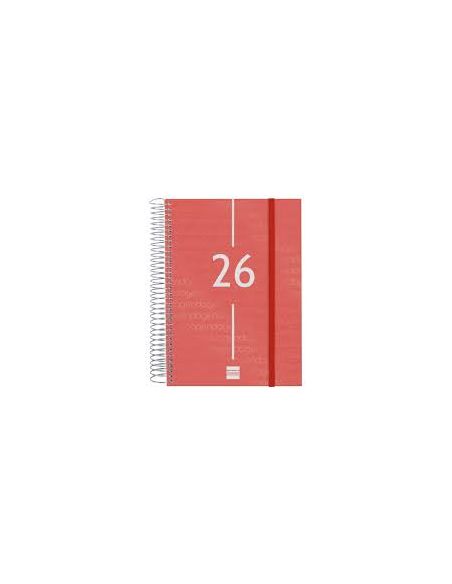 Agenda Espiral Year 1Dp 2026 Rojo