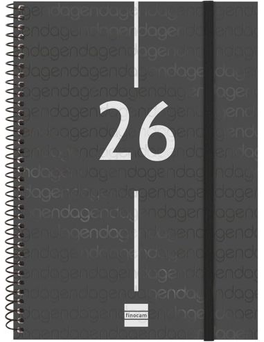 Agenda Espiral Year 2026 Negro