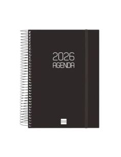 Agenda Espiral Opaque 1Dp Negro
