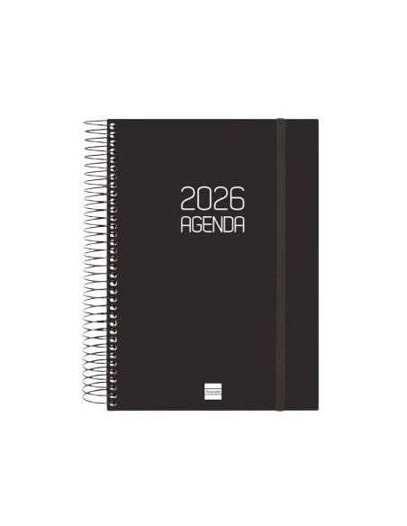 Agenda Espiral Opaque 1Dp Negro