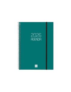 Agenda Espiral Opaque 2026 Verde