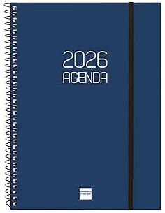 Agenda Espiral Opaque 2026 Azul