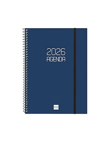 Agenda Espiral Opaque 2026 Azul