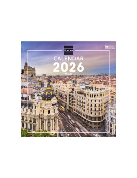 Calendario Imágenes De Pared Internacional 2026 Madrid