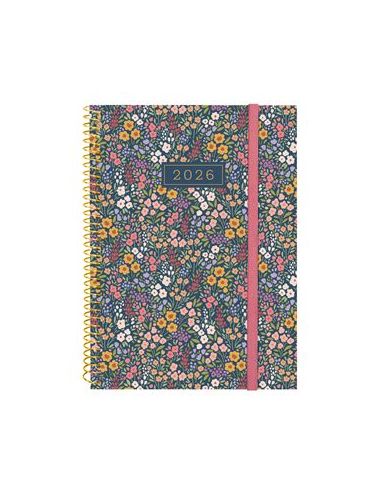 Agenda Finocam Design E10 - 155X212 Mm Semana Vista Horizontal 2026 Flora