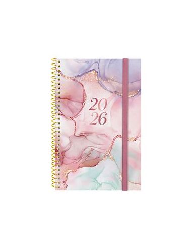 Agenda Finocam Design E5 - 117X181 Mm Semana Vista Horizontal 2026 Goldy