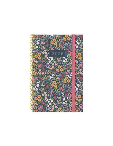 Agenda Finocam Design E5 - 117X181 Mm Semana Vista Horizontal 2026 Flora