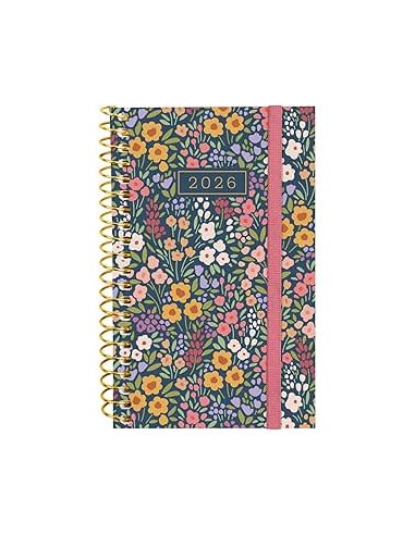 Agenda Finocam Design E3 - 79X127 Mm Semana Vista Horizontal 2026 Flora