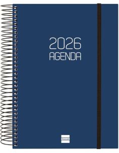 Agenda Finocam Opaque E10 - 155X212 Mm Dia Pagina 2026 Azul