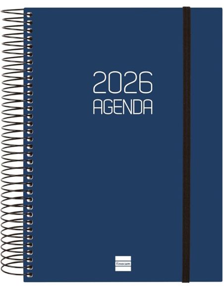 Agenda Finocam Opaque E10 - 155X212 Mm Dia Pagina 2026 Azul