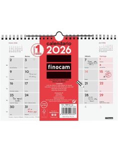Calendario Pared Finocam Escribir S 2026