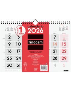 Calendario Pared Finocam Numeros Grandes M 2026