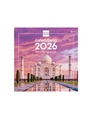 Calendario Pared 30X30 2026 Maravillas Del Mundo