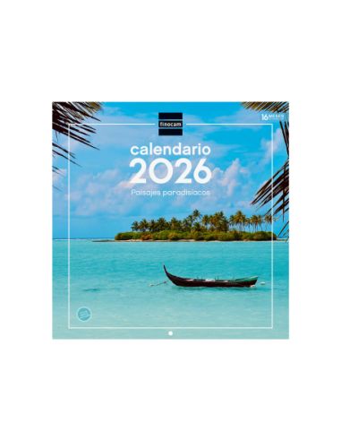 Calendario Pared 30X30 2026 Paisajes Paradisiacos