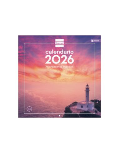 Calendario Pared 30X30 2026 Atardeceres Magicos