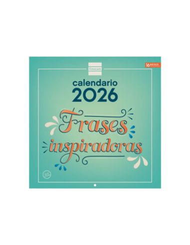 Calendario Pared 30X30 2026 Frases Inspiradoras