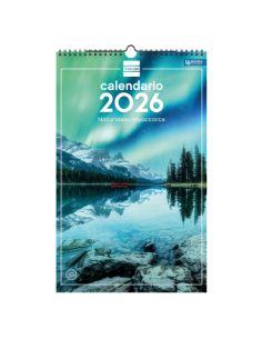 Calendario Pared Espiral 25X40 2026 Naturaleza