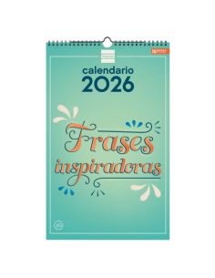 Calendario Pared Espiral 25X40 2026 Frases Inspiradoras