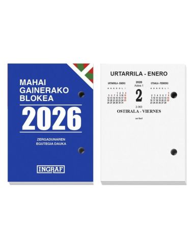 Bloc Buffet Ingraf Euskera 2026