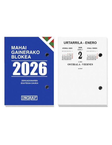 Bloc Buffet Ingraf Euskera 2026