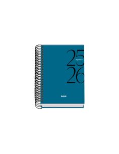 Agenda Escolar System Azul 2025-2026 Día Páginatamaño A6