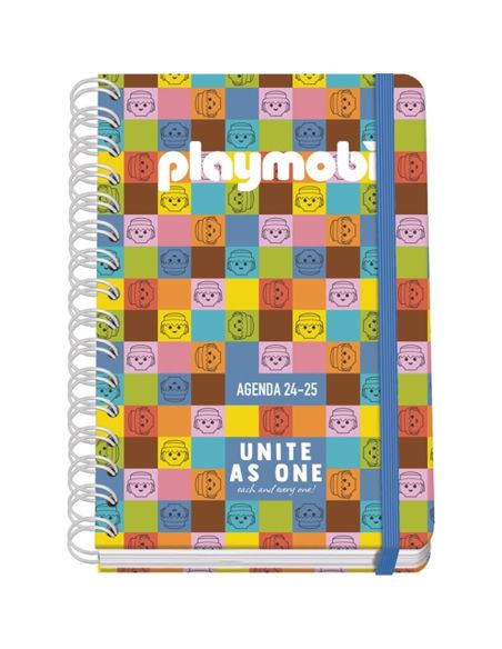 Agenda Escolar Playmobil 2025-2026 Semana Vista Tamaño A5