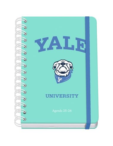 Agenda Escolar Yale Dog 2025-2026 Semana Vista Tamaño A5