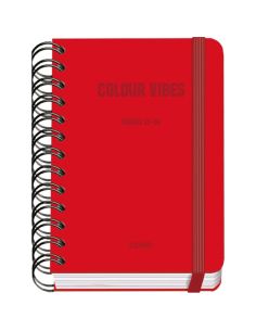 Agenda Académica Rojo 2025-2026 Día Página Tamaño A6