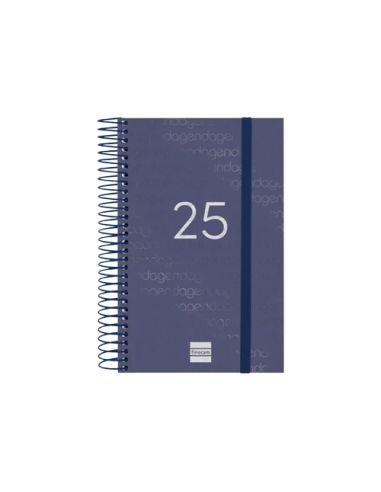 Agenda Finocam Year E5 - 117X181 Mm Dia Pagina 2025 Azul