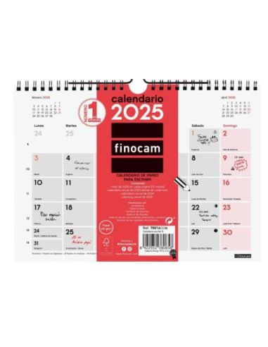 Calendario Pared Finocam Escribir S 2025