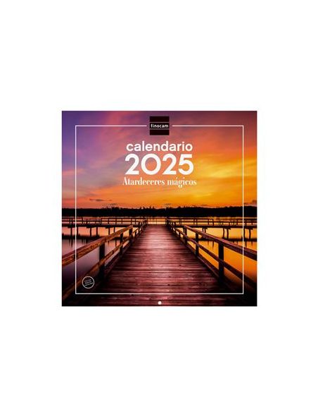 Calendario Pared Finocam 30X30 2025 Atardecer