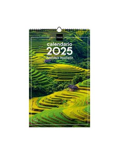 Calendario Pared Finocam 25X40 2025 Naturaleza