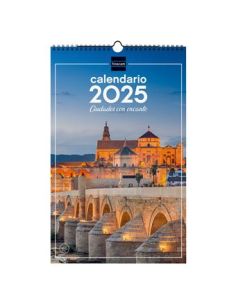 Calendario Pared Finocam 25X40 2025 Ciudades