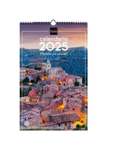 Calendario Pared Finocam 25X40 2025 Puebl.Encan