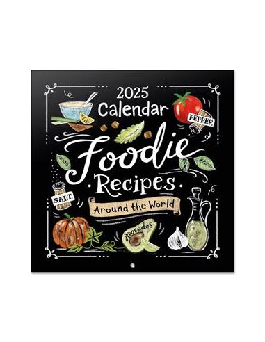 Calendario Anual 2025 Erik Pared 295 X 295 Mm Foodies